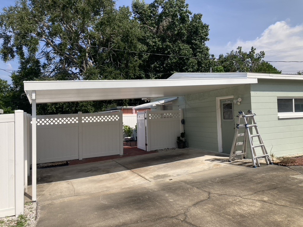 two-car attached carport