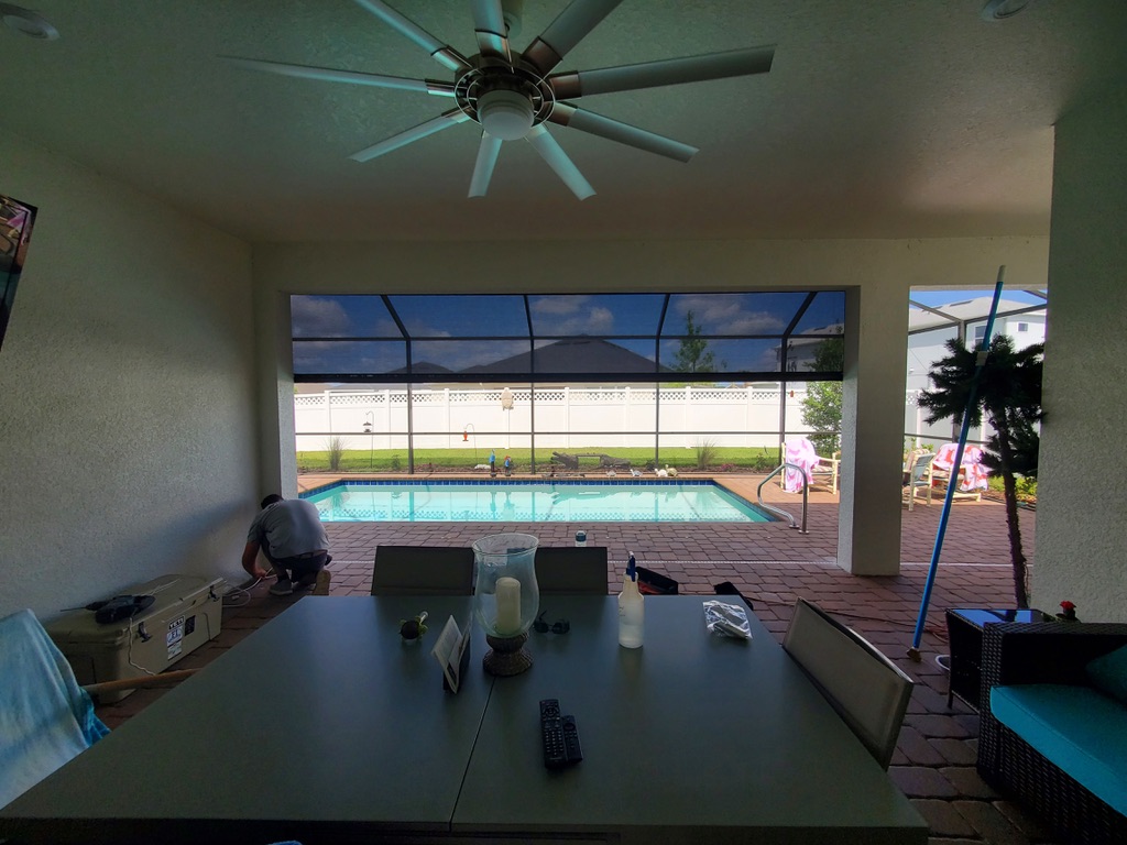 roll down shades, retractable screens, retractable shades, motorized screens