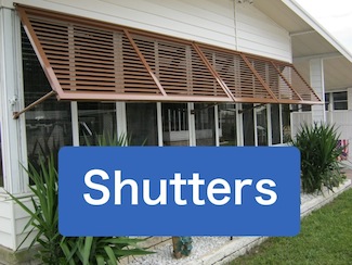 Shutters from West Coast Awnings