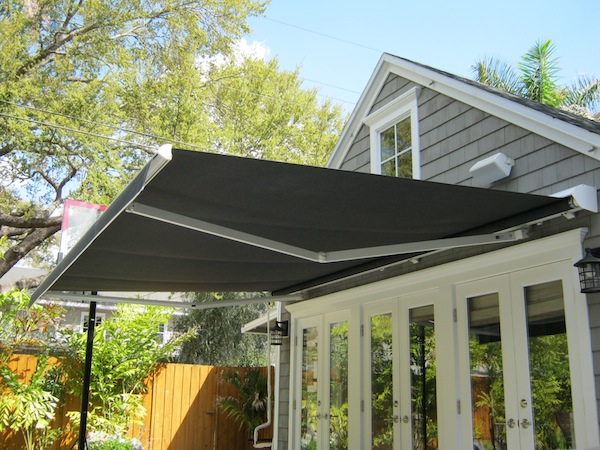 retractable sunsetter canopy awning motorized shade