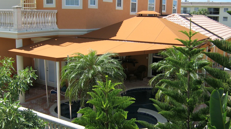 canopy awning sunbrella canvas fabric