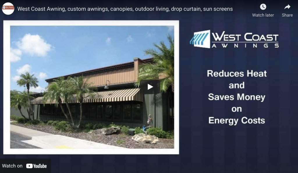 Commercial Awnings Video from West Coast Awnings