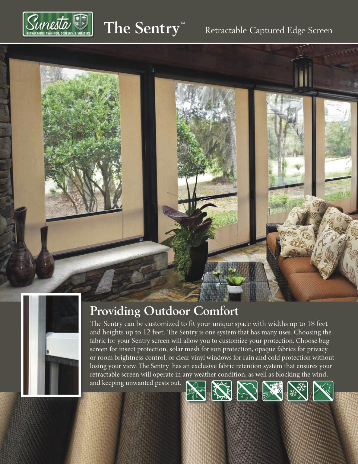 Sentry Retractable Screens | West Coast Awnings