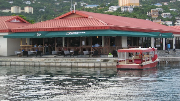 tickles dockside pub - fabric canvas sunbrella logo graphic carribean