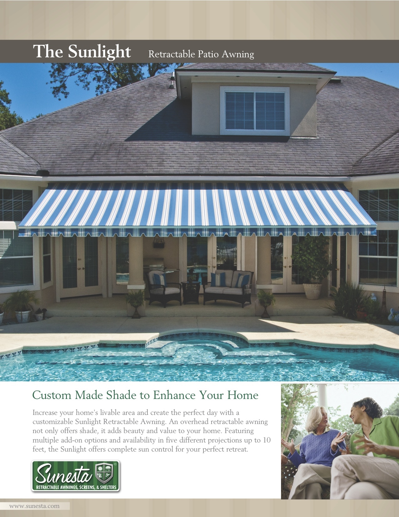 Retractable Awning | Sunesta Sunlight | Tampa Bay