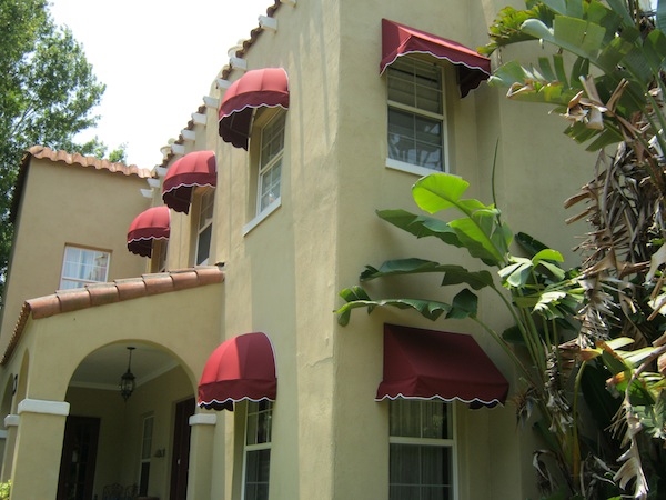 Awning Recover, Sunbrella, fabric awning, new fabric, replace fabric